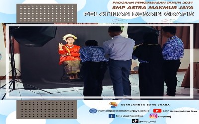 SMP Astra Makmur Jaya Berbagi Ilmu Fotografi dan Desain Grafis Melalui Pelatihan Desain Grafis