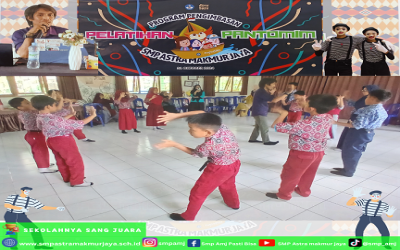 SMP Astra Makmur Jaya Gelar Program Pengimbasan Pelatihan Pantomim