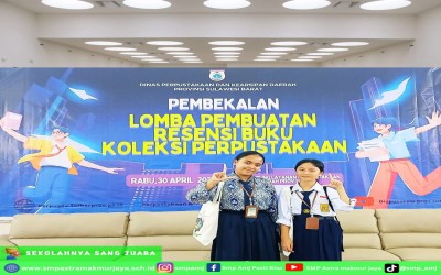 Siswa SMP Astra Makmur Jaya Lolos Babak Final Lomba Pembuatan Resensi Buku Koleksi Perpustakaan Tingkat Provinsi Sulawesi Barat Tahun 2025
